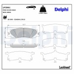 DELPHI Piduriklotsi komplekt,  ketaspidur LP3961