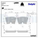 DELPHI Piduriklotsi komplekt,  ketaspidur LP3977