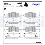 DELPHI Piduriklotsi komplekt,  ketaspidur LP4015