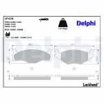 DELPHI Piduriklotsi komplekt,  ketaspidur LP420
