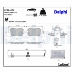 DELPHI Piduriklotsi komplekt,  ketaspidur Electric Vehicle Range LP5042EV