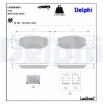 DELPHI Piduriklotsi komplekt,  ketaspidur Electric Vehicle Range LP5089EV