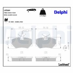 DELPHI Piduriklotsi komplekt,  ketaspidur LP564