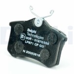 DELPHI Piduriklotsi komplekt,  ketaspidur LP571