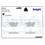 DELPHI Piduriklotsi komplekt,  ketaspidur LP576