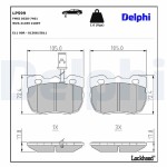 DELPHI Piduriklotsi komplekt,  ketaspidur LP599