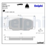 DELPHI Piduriklotsi komplekt,  ketaspidur LP613