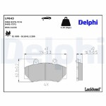 DELPHI Piduriklotsi komplekt,  ketaspidur LP643