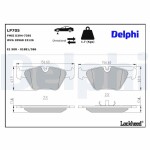DELPHI  Piduriklotsi komplekt,ketaspidur LP705