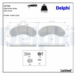 DELPHI Piduriklotsi komplekt,  ketaspidur LP735