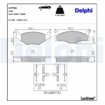 DELPHI Piduriklotsi komplekt,  ketaspidur LP756