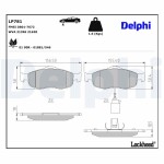 DELPHI Piduriklotsi komplekt,  ketaspidur LP781