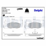 DELPHI Piduriklotsi komplekt,  ketaspidur LP782