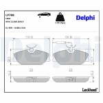 DELPHI Piduriklotsi komplekt,  ketaspidur LP788