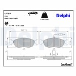 DELPHI Piduriklotsi komplekt,  ketaspidur LP793