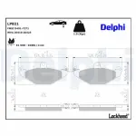 DELPHI Piduriklotsi komplekt,  ketaspidur LP821