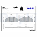 DELPHI Piduriklotsi komplekt,  ketaspidur LP828