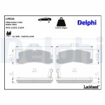 DELPHI Piduriklotsi komplekt,  ketaspidur LP834