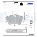DELPHI Piduriklotsi komplekt,  ketaspidur LP848