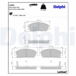 DELPHI Piduriklotsi komplekt,  ketaspidur LP869