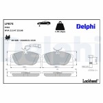 DELPHI Piduriklotsi komplekt,  ketaspidur LP875