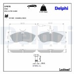 DELPHI  Комплект тормозных колодок, дисковый тормоз LP878