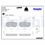 DELPHI Piduriklotsi komplekt,  ketaspidur LP901