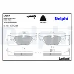 DELPHI  Piduriklotsi komplekt,ketaspidur LP907