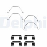 DELPHI Lisakomplekt,  ketaspiduriklotsid LX0375