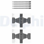 DELPHI Lisakomplekt,  ketaspiduriklotsid LX0464