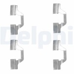 DELPHI Lisakomplekt,  ketaspiduriklotsid LX0492