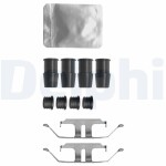 DELPHI Lisakomplekt,  ketaspiduriklotsid LX0636
