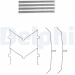 DELPHI Lisakomplekt,  ketaspiduriklotsid LX0637