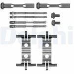 DELPHI Lisakomplekt,  ketaspiduriklotsid LX0841