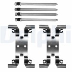 DELPHI Lisakomplekt,  ketaspiduriklotsid LX0852