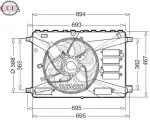 DENSO Ventilaator,  mootorijahutus DER10010