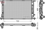 DENSO Radiaator,  mootorijahutus DRM02022