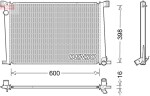 DENSO Radiaator,  mootorijahutus DRM05007