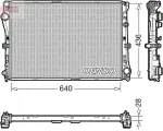 DENSO Radiaator,  mootorijahutus DRM17103