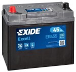 Aku Exide Excell 45Ah300A 234x127x220 +-J EB455