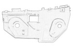 OE MAZDA DGH9-50-0T0 / bumper mounting front right (slider) fits: mazda cx-30 1.8d/2.0h 07.19-