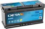 Aku detailne start&stop AGM DK1060 12V 106Ah 950A (392x175x190)