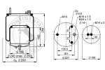 CONTITECH AIR SPRING 4571 n p02 / airbag, volvo fm/fh e6 drive axle