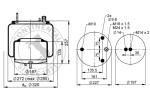 CONTITECH AIR SPRING 4561 n p02 / airbag, volvo fm/fh e6 drive axle