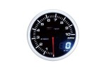 DEPO RACING DP-ZE-117 / tachometer series dual, 52mm, rim color black, backlight color amber/white