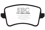 тормозные колодки - tuning Yellow Stuff, tänavalegaalne, задняя подходит: AUDI A4 ALLROAD B8, A4 B6, A4 B7, A4 B8, A5, Q5 1.8-4.2 07.02-05.17