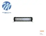 фара дальнего света LED, Osram Opto Semiconductors LED, количество диоды: 24, мощность max: 72W, Напряжение: 12/24/30V, одобрение на шоссе для вождения R112, Osram LED внутренний, водостойкость, форма прямой, Длина.349mm, ширина.83m
