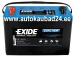 Dual AGM  12v 100Ah 720A  Exide EP900 + - EP900