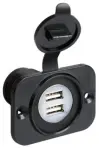 Duubel USB pesa 12/24V, 2x2100mA