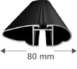  6411 / aluminum roof rack beams dynamic 1.07 m (set of 2) black